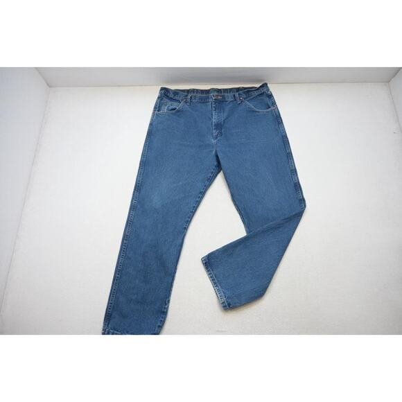 Wrangler Other - Wrangler 1031MWZPW Western Cowboy Cut Denim Blue Jeans Mens Size 42 x 32